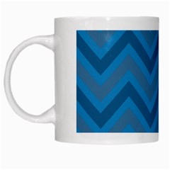 Zigzag  Pattern White Mugs by Valentinaart