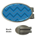 Zigzag  pattern Money Clips (Oval)  Front