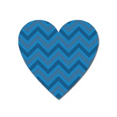 Zigzag  Pattern Heart Magnet by Valentinaart