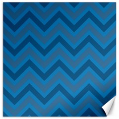 Zigzag  Pattern Canvas 16  X 16   by Valentinaart