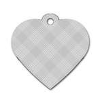 Zigzag  pattern Dog Tag Heart (Two Sides) Front