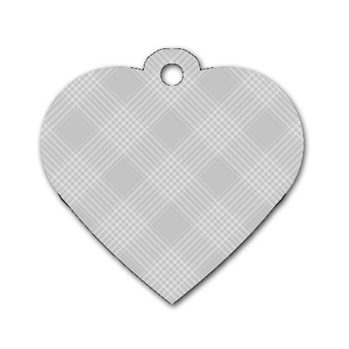 Zigzag  pattern Dog Tag Heart (Two Sides)