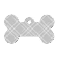 Zigzag  pattern Dog Tag Bone (Two Sides)