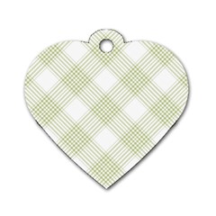 Zigzag  Pattern Dog Tag Heart (two Sides) by Valentinaart