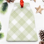 Zigzag  pattern Bell Ornament (Two Sides) Front