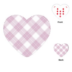 Zigzag Pattern Playing Cards (heart)  by Valentinaart