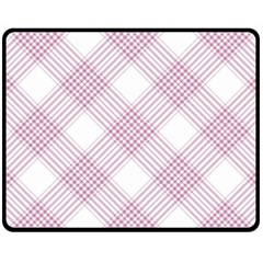 Zigzag Pattern Fleece Blanket (medium)  by Valentinaart