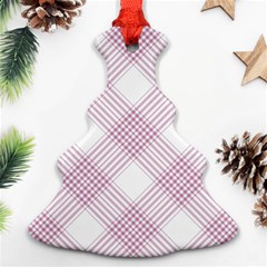 Zigzag Pattern Christmas Tree Ornament (two Sides) by Valentinaart