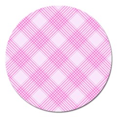 Zigzag Pattern Magnet 5  (round) by Valentinaart