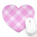 Zigzag pattern Heart Mousepads Front