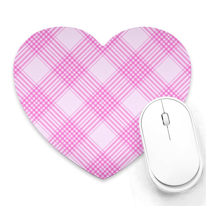 Zigzag pattern Heart Mousepads