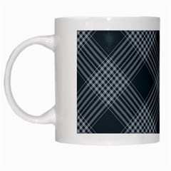 Zigzag Pattern White Mugs by Valentinaart