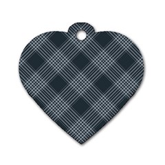 Zigzag Pattern Dog Tag Heart (two Sides) by Valentinaart