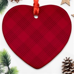 Zigzag Pattern Heart Ornament (two Sides) by Valentinaart