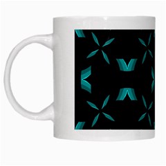 Background Black Blue Polkadot White Mugs by Mariart