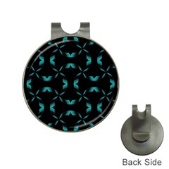 Background Black Blue Polkadot Hat Clips With Golf Markers by Mariart