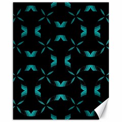 Background Black Blue Polkadot Canvas 16  X 20   by Mariart