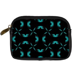 Background Black Blue Polkadot Digital Camera Cases by Mariart