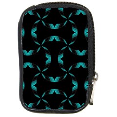 Background Black Blue Polkadot Compact Camera Cases by Mariart