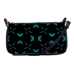 Background Black Blue Polkadot Shoulder Clutch Bags by Mariart