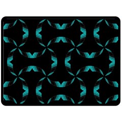 Background Black Blue Polkadot Fleece Blanket (large)  by Mariart