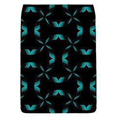 Background Black Blue Polkadot Flap Covers (l)  by Mariart