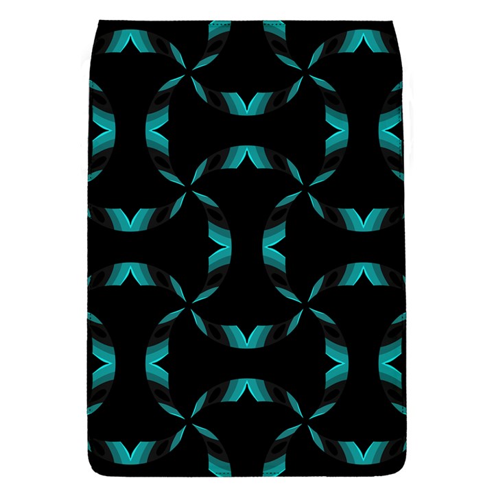 Background Black Blue Polkadot Flap Covers (L) 