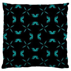 Background Black Blue Polkadot Standard Flano Cushion Case (one Side) by Mariart