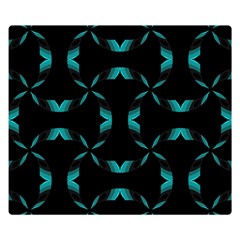 Background Black Blue Polkadot Double Sided Flano Blanket (small)  by Mariart