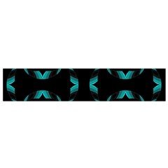 Background Black Blue Polkadot Flano Scarf (small) by Mariart