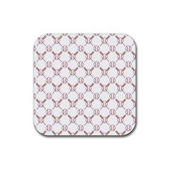 Baseball Bat Scrapbook Sport Rubber Coaster (square)  by Mariart