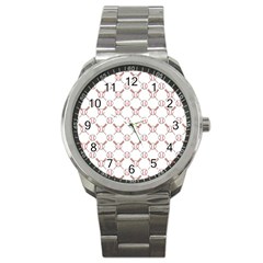 Baseball Bat Scrapbook Sport Sport Metal Watch by Mariart