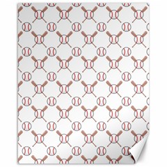 Baseball Bat Scrapbook Sport Canvas 16  X 20   by Mariart