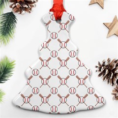 Baseball Bat Scrapbook Sport Christmas Tree Ornament (two Sides) by Mariart