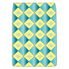 Yellow Blue Diamond Chevron Wave Flap Covers (l)  by Mariart