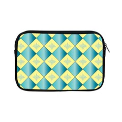 Yellow Blue Diamond Chevron Wave Apple Ipad Mini Zipper Cases by Mariart