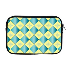 Yellow Blue Diamond Chevron Wave Apple Macbook Pro 17  Zipper Case by Mariart