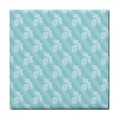 Christmas Day Ribbon Blue Tile Coasters by Mariart