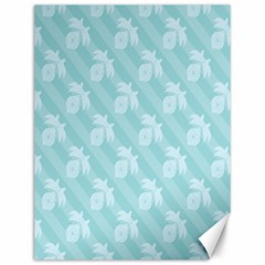 Christmas Day Ribbon Blue Canvas 12  X 16   by Mariart