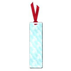 Christmas Day Ribbon Blue Small Book Marks by Mariart