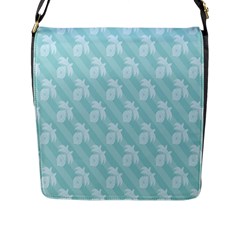 Christmas Day Ribbon Blue Flap Messenger Bag (l)  by Mariart