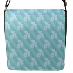 Christmas Day Ribbon Blue Flap Messenger Bag (s) by Mariart