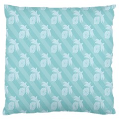 Christmas Day Ribbon Blue Standard Flano Cushion Case (two Sides) by Mariart