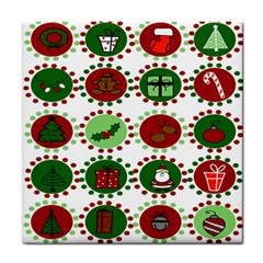 Christmas Tile Coasters by Mariart