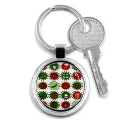 Christmas Key Chains (round)  by Mariart