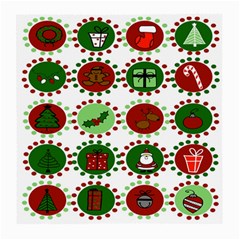 Christmas Medium Glasses Cloth (2-side) by Mariart