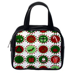 Christmas Classic Handbags (one Side) by Mariart