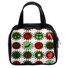 Christmas Classic Handbags (2 Sides) by Mariart