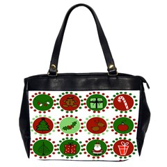 Christmas Office Handbags (2 Sides)  by Mariart