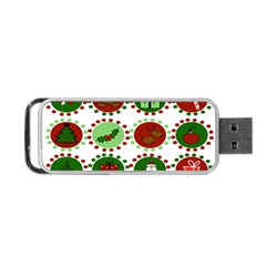 Christmas Portable Usb Flash (two Sides) by Mariart